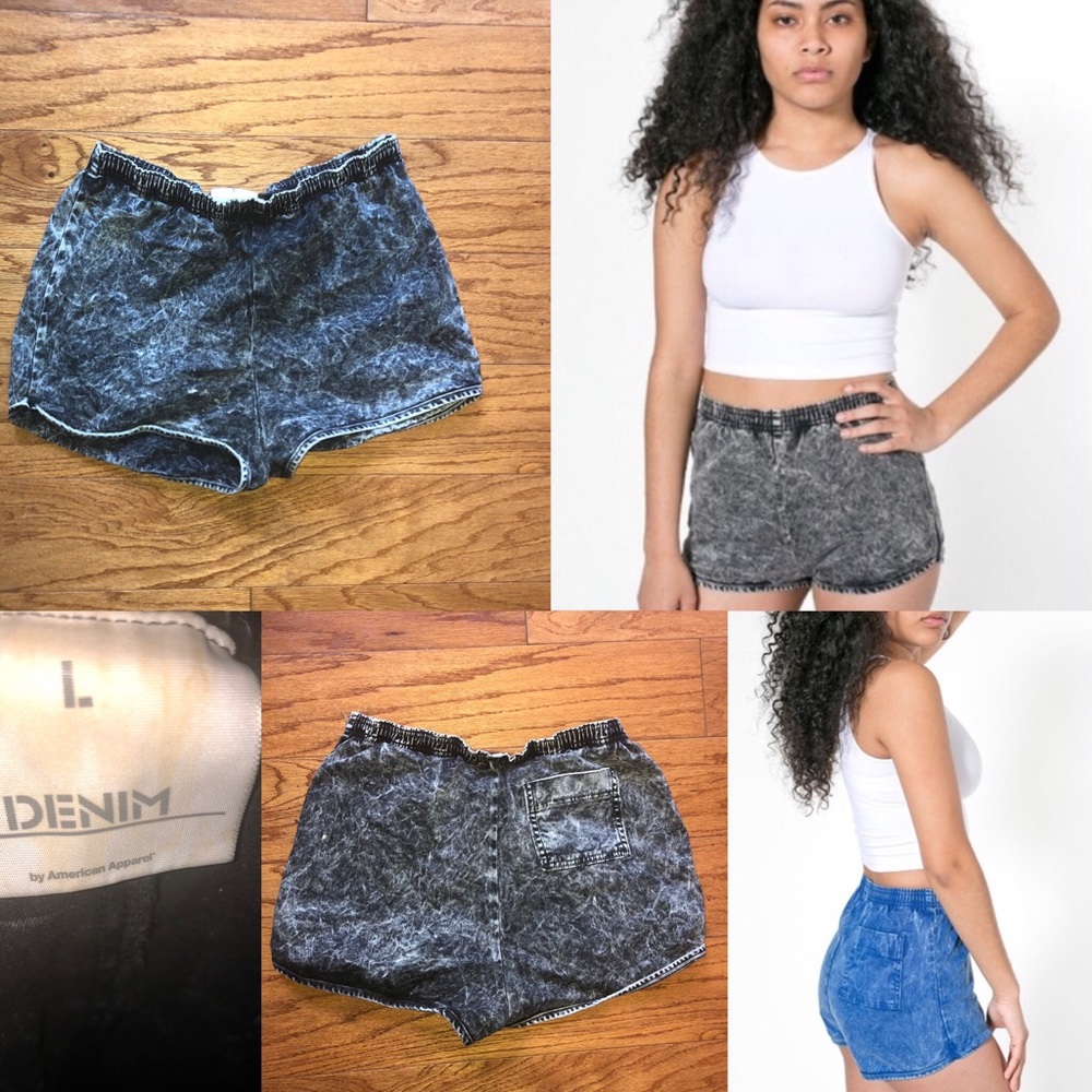 American apparel acid wash track sh…
